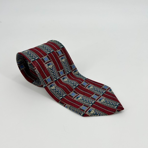 Frank Lloyd Wright Other - Vintage Frank Lloyd Wright Mens Silk Tie Made Italy Luxury Tree of Life Window